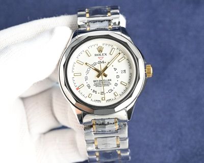 Rolex Sky-dweller Replica with Two-tone 8205 Movement 316L Steel 42mm Men Replica Watch